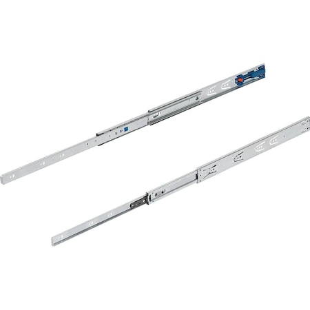 Kipp Telescopic Rail L=550 12, 7X46, Full Extension S=550, Fp=35, Steel Zinc-Plated, Side Mount, 1 Pr K1571.0550